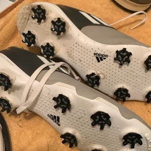 Adidas Adizero Golf shoes with new golf spikes.